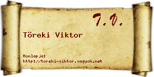 Töreki Viktor névjegykártya