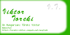 viktor toreki business card
